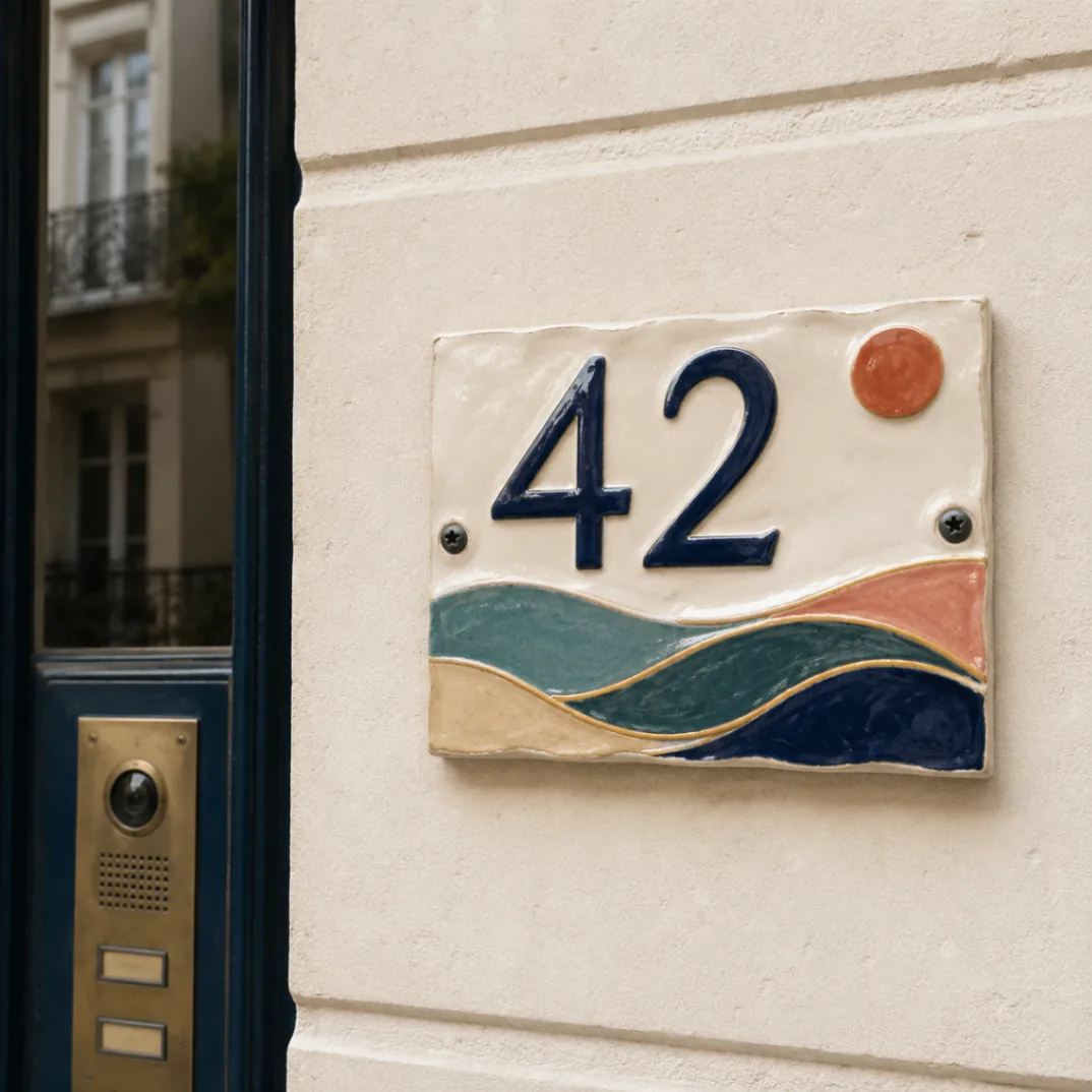 Numéro 42 — vagues bleues et écume.