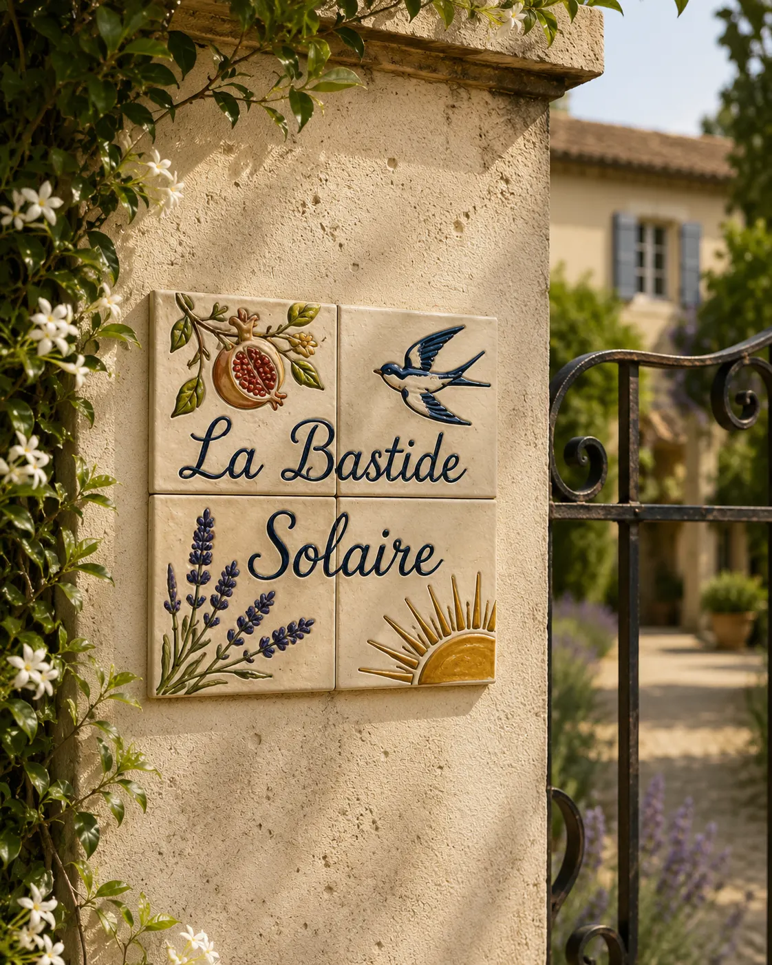 La Bastide Solaire  ·  grenade, hirondelle, lavande et soleil.